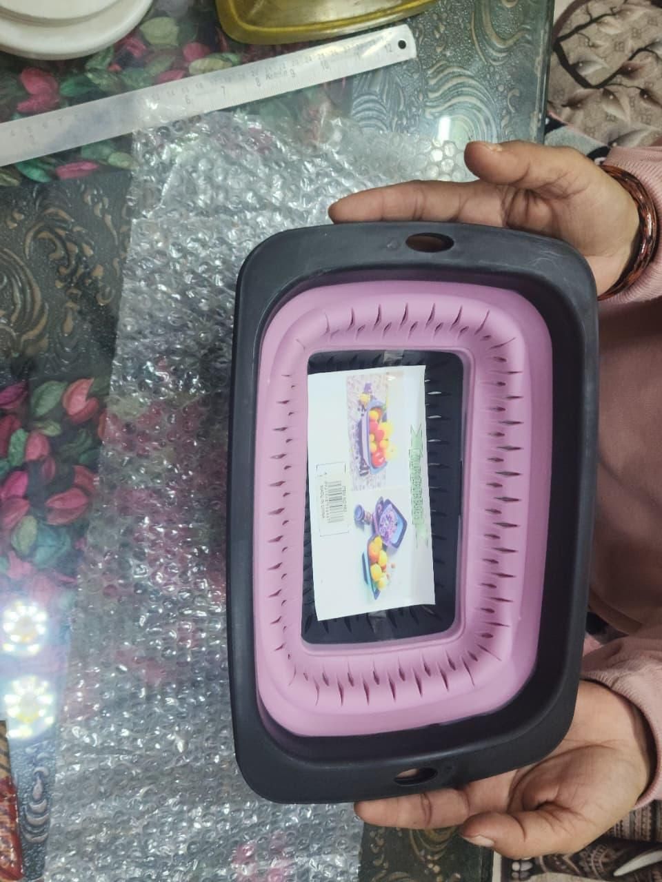 2-in-one Silicone Basket for Washing