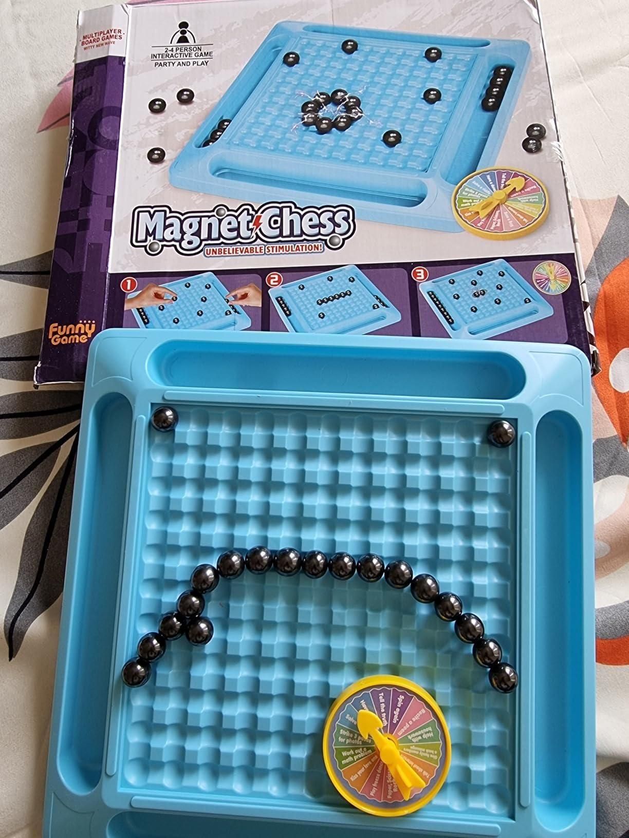 Magnetic Battle Chess Game with 20 Steel Balls for Family