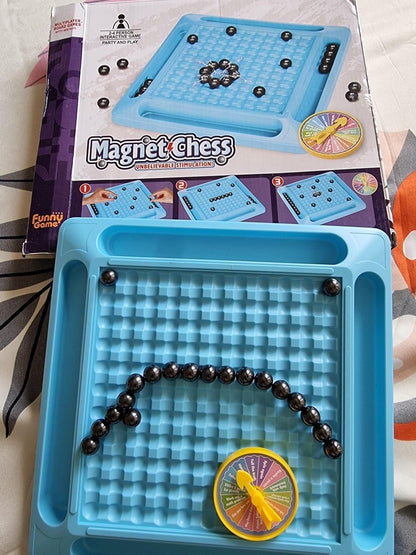 Magnetic Battle Chess Game with 20 Steel Balls for Family